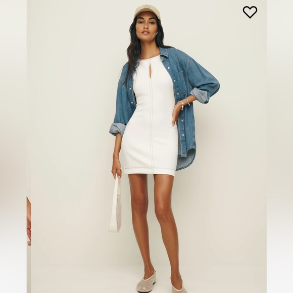 ✨NWT✨ Reformations Carsyn Knit Dress in white size M - Picture 4 of 11